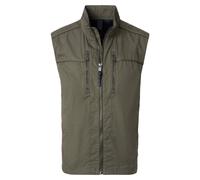 Funktionsweste CASAMODA "Weste", Herren, Gr. XXL, grün, Web, Obermaterial: 100% Baumwolle, unifarben, regular fit hüftbedeckend, Rundhals, Westen Funktionsweste, mit Reißverschluss (71206545-XXL) grün
