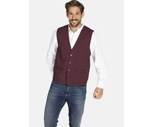 Funktionsweste JAN VANDERSTORM "Weste TORELL", Herren, Gr. 60, rot (dunkelrot), Obermaterial: 100% Baumwolle CO., Westen Funktionsweste (34738208-60) dunkelrot