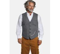 Funktionsweste JAN VANDERSTORM "Weste TORVIND", Herren, Gr. 56, blau (blau gestreift), Obermaterial: 100% Baumwolle CO., comfort fit normal, Westen Funktionsweste, mit Nadelstreifenmuster (50684661-56