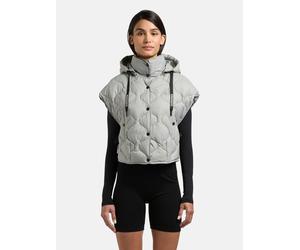 Funktionsweste KHUJO "Ninga", Damen, Gr. S (36), cloud grün, Obermaterial: 100% Nylon. Innenfutter: 100% Nylon. Wattierung: 100% Polyester, lässig geschnitten hüftlang, hoch geschlossener Ausschnitt,