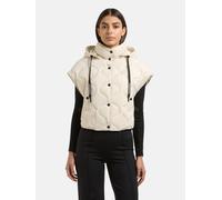 Funktionsweste KHUJO "Ninga", Damen, Gr. XL (42), beige (sanftes weiß), Obermaterial: 100% Nylon. Innenfutter: 100% Nylon. Wattierung: 100% Polyester, lässig geschnitten hüftlang, hoch geschlossener A