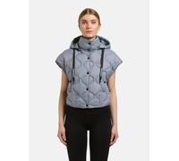 Funktionsweste KHUJO "Ninga", Damen, Gr. XXL (44), grau (misty blau), Obermaterial: 100% Nylon. Innenfutter: 100% Nylon. Wattierung: 100% Polyester, lässig geschnitten hüftlang, hoch geschlossener Aus