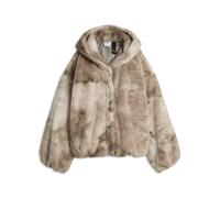 Funktionsweste PUMA "Street Glam Highloft Oversized Jacke Damen", Damen, Gr. M, beige (mouse gray beige), Obermaterial: 100% Polyester. Futter: 100% Polyester, Westen Funktionsweste (93432105-M) mouse