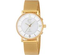 Funkuhr ETT "Atacama", gold (goldfarben), Armbanduhren, Herren, Funkuhr, Armbanduhr, Solar, Damenuhr, Herrenuhr, Edelstahlarmband, analog (35941559-0)
