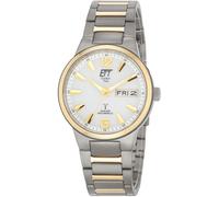 Funkuhr ETT "Everest", grau (titanfarben, goldfarben), Armbanduhren, Herren, Funkuhr, Armbanduhr, Herrenuhr, Datum, Solar, Titan (77839707-0)
