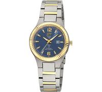 Funkuhr ETT "Everest Lady", silber (silberfarben, goldfarben), Armbanduhren, Damen, Funkuhr, Armbanduhr, Solar, Damenuhr, analog, automatischer Kalender, Tag (56024455-0)
