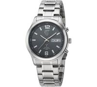 Funkuhr ETT "Gobi", silber (silberfarben, anthrazit), Armbanduhren, Herren, Funkuhr, Armbanduhr, Herrenuhr, Datum, Solar, Edelstahlarmband (89291952-0)