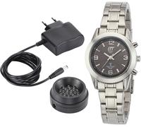 Funkuhr ETT "Gobi", silber (silberfarben), Armbanduhren, Damen, Funkuhr, Armbanduhr, Damenuhr, Solar (66245204-0)