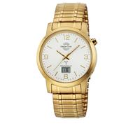 Funkuhr, gold (goldfarben), Armbanduhren, Herren, Funkuhr (34688069-0) goldfarben