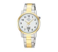 Funkuhr MASTER TIME "Basic", silberfarben, goldfarben, Armbanduhren, Herren, Quarzuhr, Armbanduhr, Herrenuhr, Edelstahlarmband, analog, digital (48176243-0) silberfarben, goldfarben