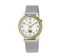 Funkuhr MASTER TIME "Lady Line", silber (silberfarben, silberfarben, silbergoldfarben), Armbanduhren, Damen, Funkuhr, Quarzuhr, Armbanduhr, Damenuhr, Edelstahlarmband, analog, digital (82593719-0) sil