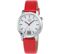 Master Time Funk Quarz Damen Uhr Analog mit digitalem Datum mit Leder Armband MTLA-10918-11L