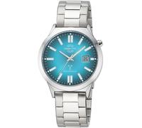 Funkuhr MASTER TIME, silberfarben, blau, Armbanduhren, Herren, Quarzuhr, Armbanduhr, Herrenuhr, Edelstahlarmband, analog, digital (73983524-0) silberfarben, blau