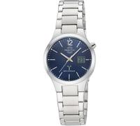 Funkuhr MASTER TIME, silberfarben, blau, Armbanduhren, Damen, Quarzuhr, Armbanduhr, Damenuhr, Edelstahlarmband, analog, digital (12355352-0) silberfarben, blau