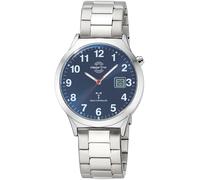 Funkuhr MASTER TIME, silberfarben, dunkelblau, Armbanduhren, Herren, Quarzuhr, Armbanduhr, Herrenuhr, Edelstahlarmband, analog, digital (10023033-0) silberfarben, dunkelblau