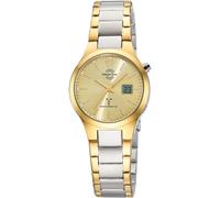 Funkuhr MASTER TIME, silberfarben, goldfarben, champagnerfarben, Armbanduhren, Damen, Quarzuhr, Armbanduhr, Damenuhr, Edelstahlarmband, analog, digital (83742168-0) silberfarben, goldfarben, champagne