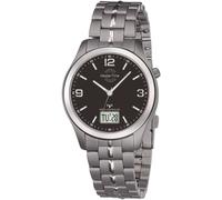 Funkuhr MASTER TIME, silber (titansilberfarben, schwarz), Armbanduhren, Herren, Armbanduhr, Quarzuhr, Herrenuhr, Titan, Datum, Leuchtzeiger (633537-0) titansilberfarben, schwarz