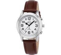 Master Time MTLA-10807-12L Sprechende Damen-Funkuhr mit Lederband