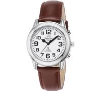 Master Time MTGA-10806-12L Sprechende Herren-Funkuhr mit Lederband