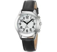 Master Time Uhren MTLA-10705-60L Sprechende Funk Damenuhr mit Lederband
