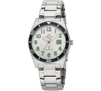 Funkuhr MASTER TIME "Super Power Sporty", silber (silberfarben, silberfarben), Armbanduhren, Herren, Funkuhr, Armbanduhr, Quarzuhr, Herrenuhr, Datum, Leuchtzeiger, Edelstahlarmband (37173439-0) silber