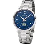 Funkuhr REGENT "18514494", silberfarben, Armbanduhren, Herren, Funkuhr (35615345-0) silberfarben