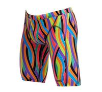 Funky Trunks Jammer Badehose Curl Curl Jungen I Kinder für Training, Freizeit und Strand aus Chlor und Salzwasserbeständigen Material, Kinder Größen:140