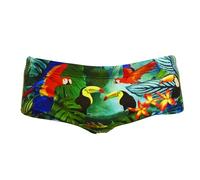 Funky Trunks Lost Forest Sidewinder Badehose Herren kurz und enganliegend, Größe:7