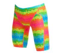 Funky Trunks Melting Mayhem Jammer Badehose Jungen I Kinder für Training, Freizeit und Strand aus Chlor und Salzwasserbeständigen Material, Kinder Größen:128