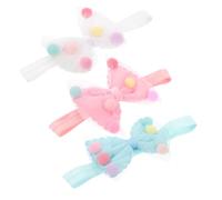 FUNNETOYU Stirnband Mädchen 3 Stück Bowknot Haarband Babyfotografie Kleinkinder Haar Accessoires Baumwollmischung Neugeborene Kinder