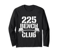 Funny 225 Bench Club Gewichtheben Meilenstein Pride Langarmshirt
