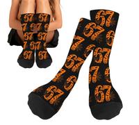 Funny Baseball Socks - Baseball Season Gift Crew Socks, Softball Sock, Soft Lightweight Funny Long, Fun Printed Boys Softball Sock For Daily Sports Basketball Hockey Walking Running Women Adult Teens