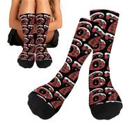Funny Baseball Socks - Baseball Season Gift Crew Socks, Softball Sock, Soft Lightweight Funny Long, Fun Printed Boys Softball Sock For Daily Sports Basketball Hockey Walking Running Women Adult Teens