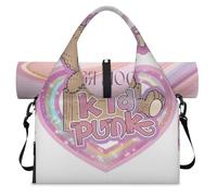 Funny Bear Sporttasche mit Regenbogenherz für Damen und Herren, Wochenendtasche mit Schuhfach, Schultertasche, Gepäcktasche für Yoga, Fitnessstudio, Reisen, farbe, L, Taschen-Organizer