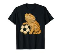 Funny Bearded Dragon with A Soccer Ball Preisgünstiges Grafik-T-Shirt