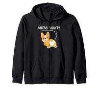 Funny Boys Guess What Butt Pembroke Welsh Corgi Dog Lover Kapuzenjacke