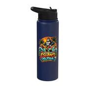 Funny Buff Fitness Gorilla Beach Shorts Summer Sunset Stainless Steel Insulated Water Bottle