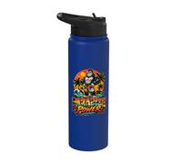 Funny Buff Fitness Gorilla Beach Shorts Summer Sunset Stainless Steel Insulated Water Bottle