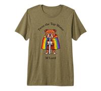 Funny Bulldog Leitungswasser M'Lord Rainbow Schwert Premium T-Shirt