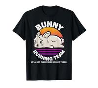 Funny Bunny Rabbit Running Team Shirt Kids Men Women Gift T-Shirt