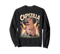 Funny Capyzilla Capybara Monster Kaiju City Attack Sweatshirt