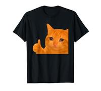 Funny Crying Orange Cat Meme Thumbs-up Weird Cat Face Meme Preisgünstiges Grafik-T-Shirt