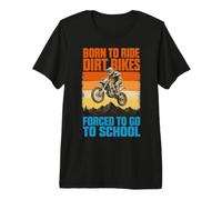 Funny Dirt Bike Art for Boys Girls Motocross Dirt Bike Rider Premium T-Shirt