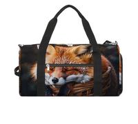Funny Fox Creature Schlafsack für Männer und Frauen, wasserabweisend, Reisetasche, leichte Tasche für Reisen, Sport, weiß, Einheitsgröße, weiß, Einheitsgröße