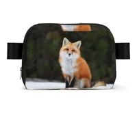 Funny Fox Print Unisex Hüfttasche Verschleißfeste Gürteltasche Hüfttasche mit Verstellbarem Gurt für Wandern und Reisen