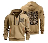 Funny Fu Qr Code Hoodie,Fuck You Qr Code Hoodies,Qr Code Sweatshirt,Scannable Qr Code Hoodie,Qr Code Pullover,Zipper Hoodie,Pullover Herren Winter,Fu Qr Code Hoodie,Streetwear Hoodie Khaki Hoodie Xl