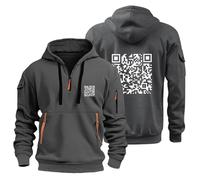 Funny Fu Qr Code Hoodies,Fuck You Kapuzenpullover,Qr Code Hoodie,Qr Code Sweatshirt,Scannable Qr Code Hoodie,Fu Qr Code Shirt,Pullover Herren Winter,Zipper Kapuzenpullover Für Herren