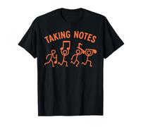 Funny Music Art Musical Note Gag Music Love Taking Notes T-Shirt