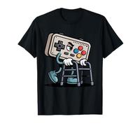 Funny Old Gamer Retro Controller 80s Humor Art T-Shirt