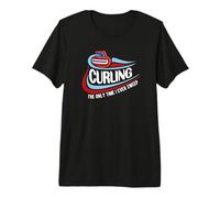 Funny Only Time I Sweep Curling Team Skip Sport Geschenk Premium T-Shirt